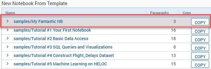 Analytics Workbench Notebook Templates