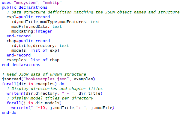 Guidelines for Mosel developers: new data handling functionality ...